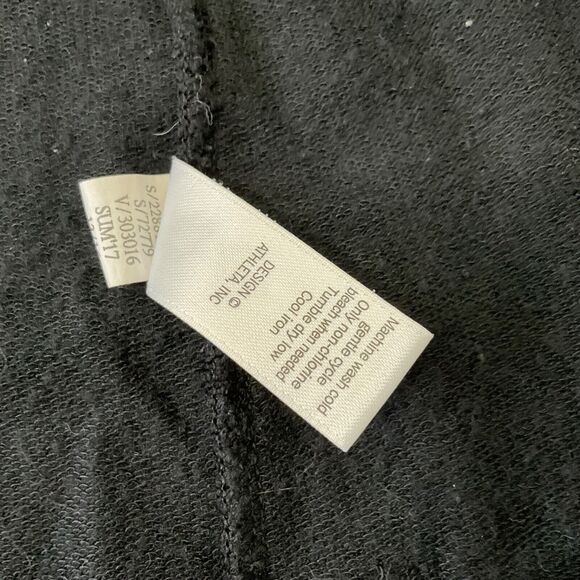 Athleta Studio Wrap Waterfall Open Front Cardigan women’s XXS black magnetic - Picture 9 of 12